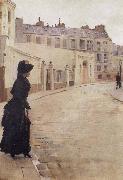 Beraud, Jean Waiting,Paris,Rue de Chateaubriand china oil painting reproduction